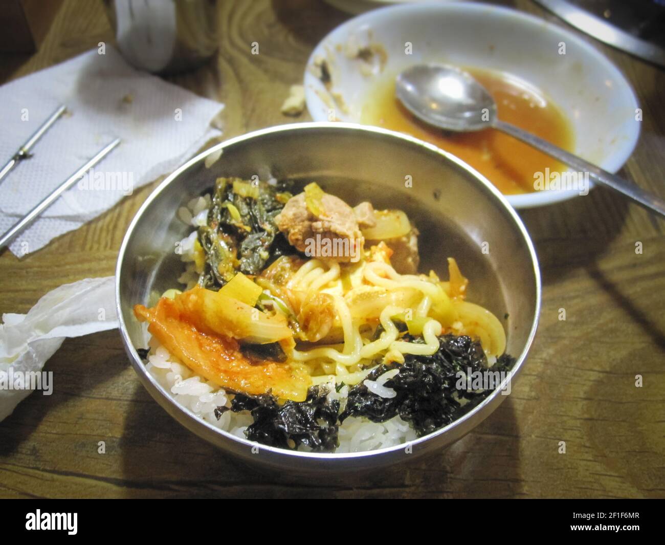 Kimchi pot, vero cibo coreano Foto Stock