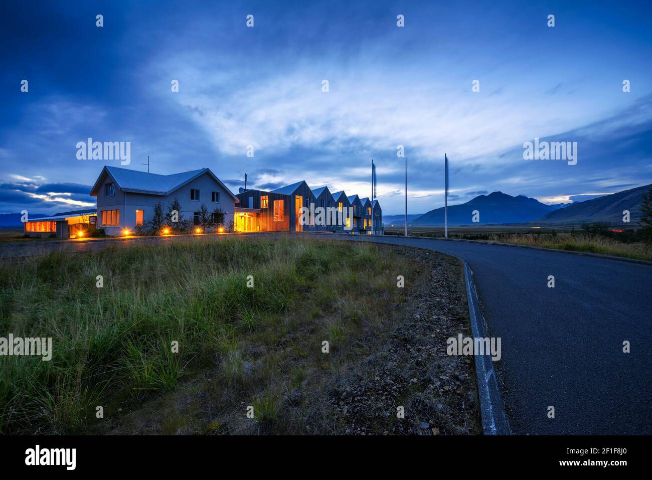 Fosshotel Vatnajokull situato sulla Ring Road in Islanda Foto Stock