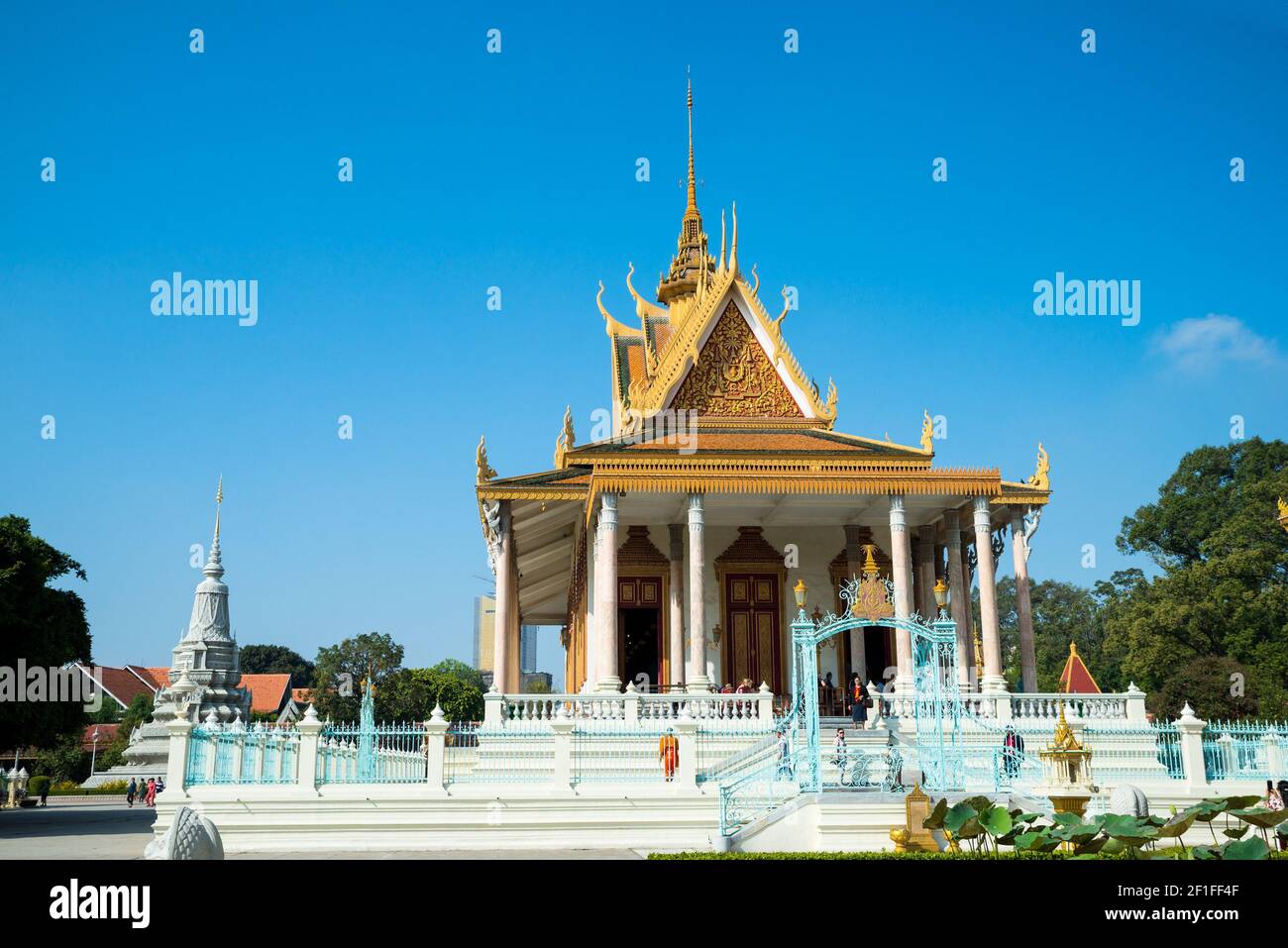 La Pagoda d'Argento, Phnom Penh, Cambogia, Asia Foto Stock