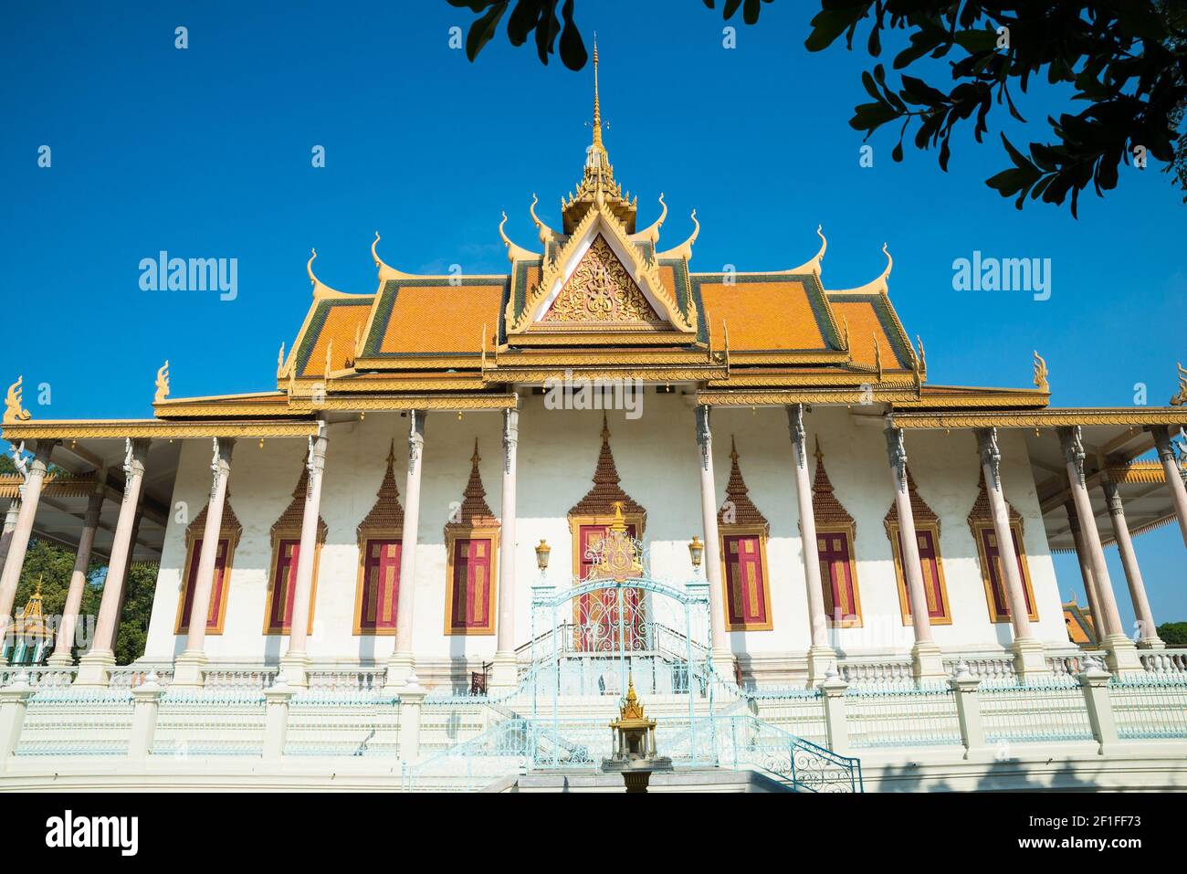 La Pagoda d'Argento, Phnom Penh, Cambogia, Asia Foto Stock