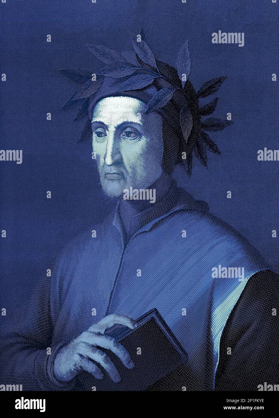 Dante Alighieri, 1265 - 1321, poeta e filosofo italiano Foto Stock