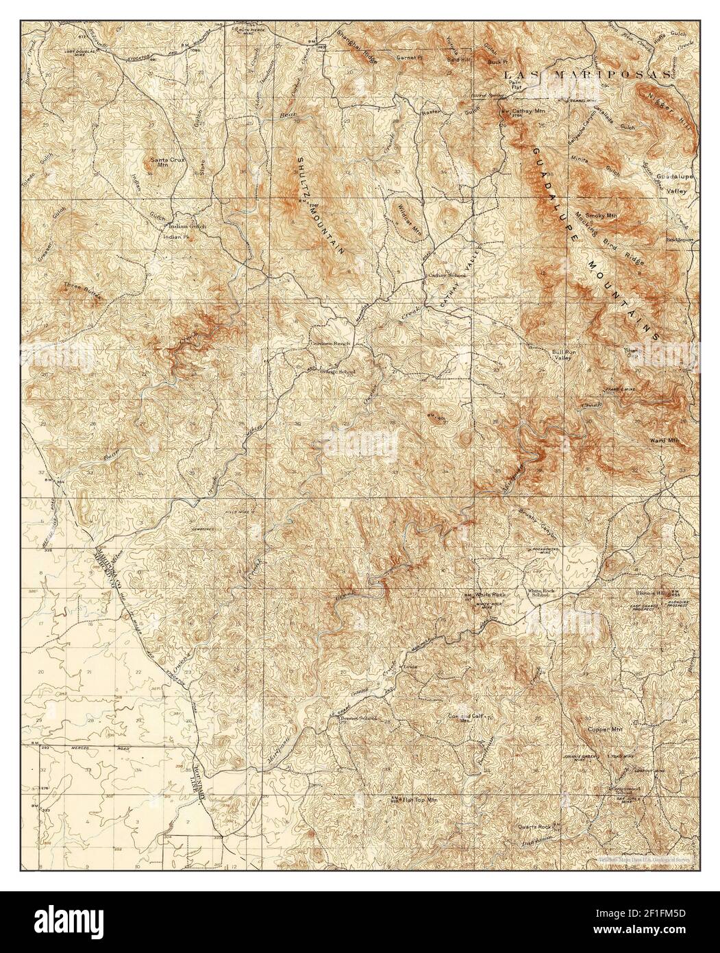 Indian Gulch, California, mappa 1920, 1:62500, Stati Uniti d'America da Timeless Maps, dati U.S. Geological Survey Foto Stock