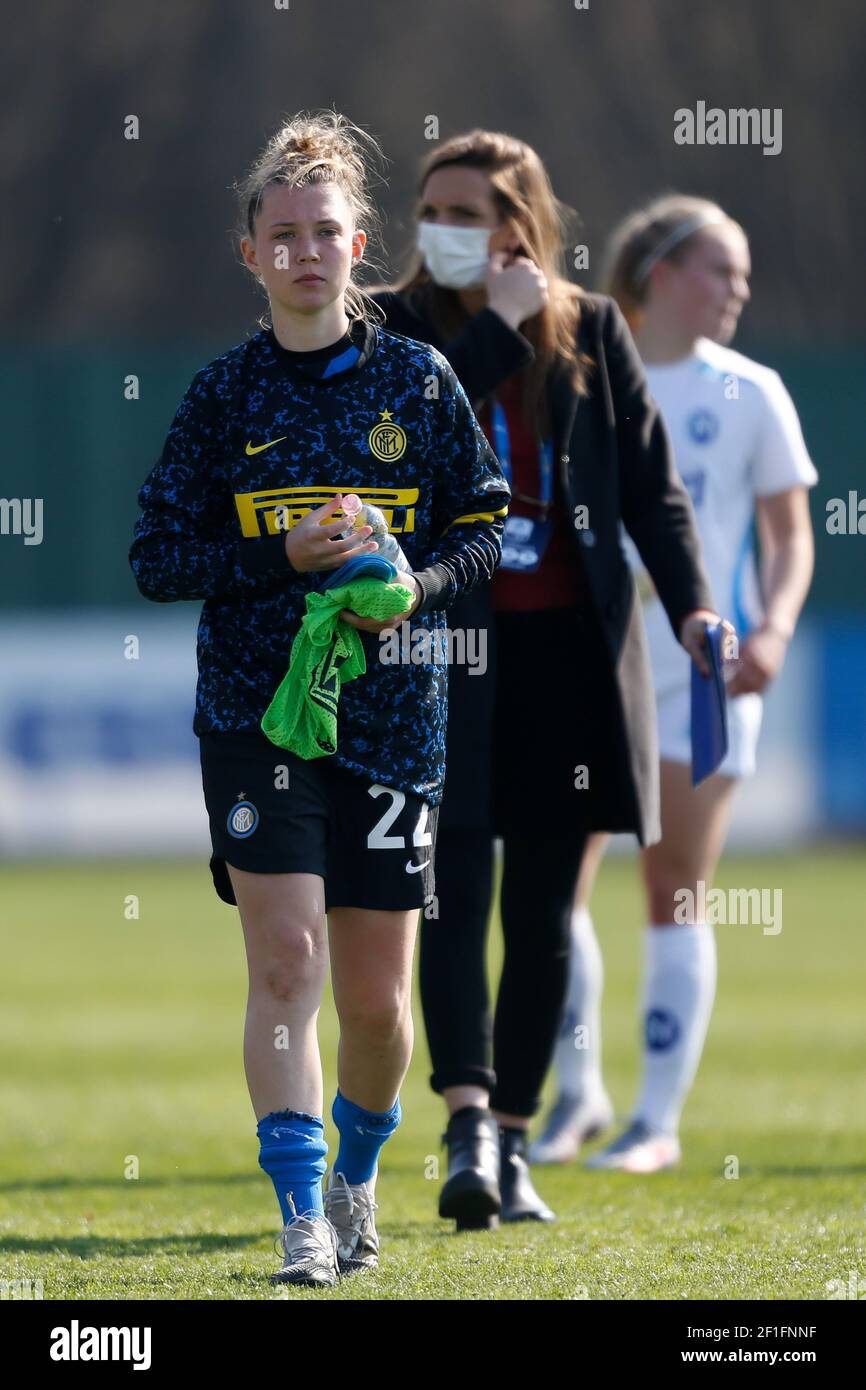 Anna Catelli (FC Internazionale) durante FC Internazionale vs Napoli Femminile, Serie a Football Italiano a Femminile a Milano, Italia, Marzo 07 2021 Foto Stock