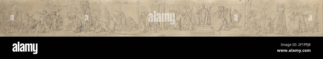 Wilhelm von Kaulbach - il grande fregio Foto Stock