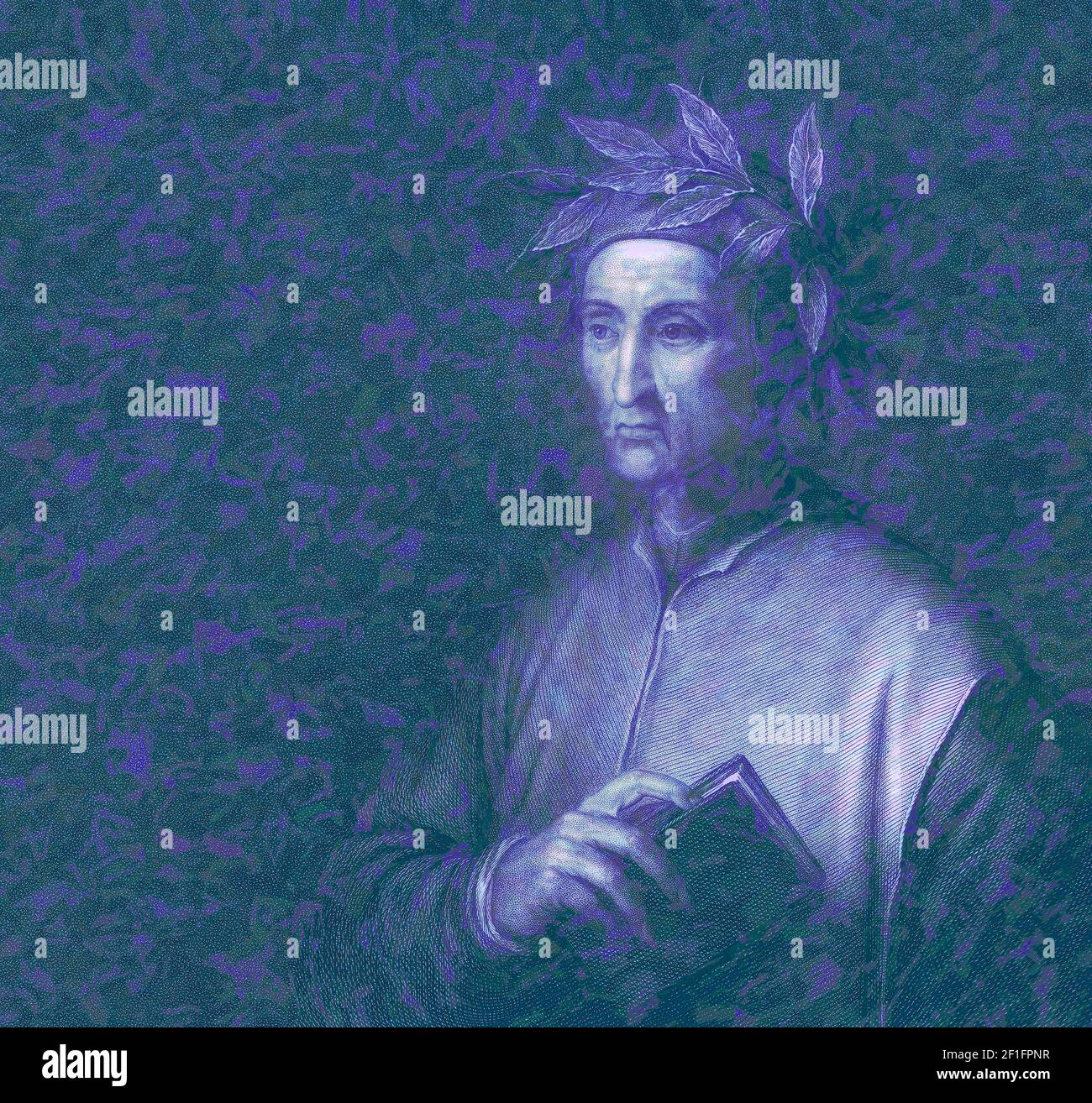 Dante Alighieri, 1265 - 1321, poeta e filosofo italiano Foto Stock
