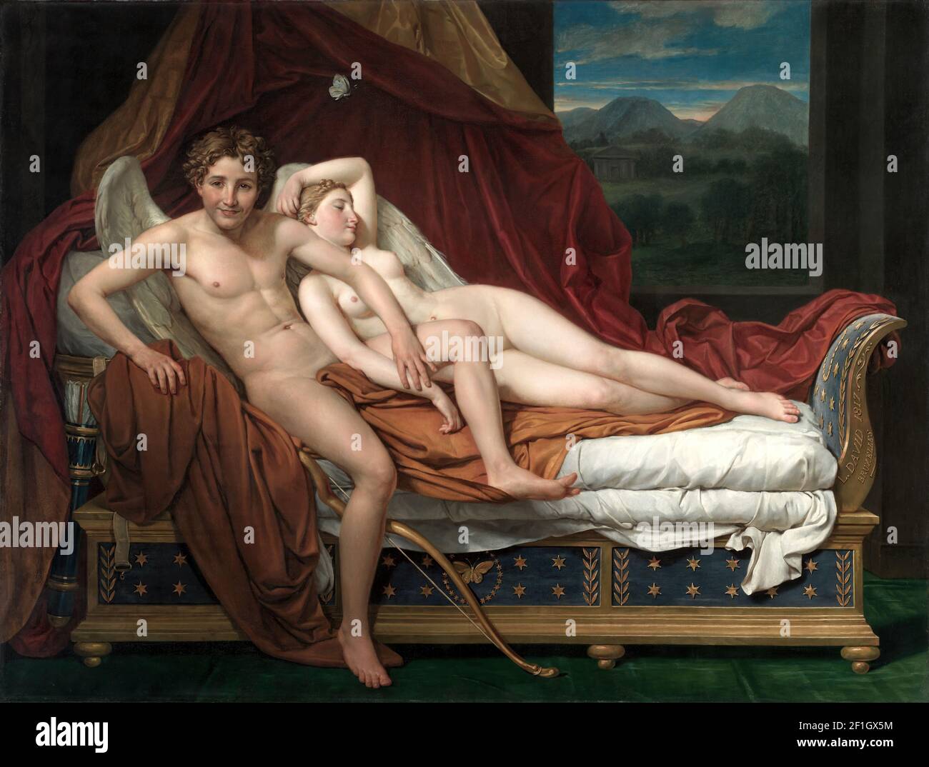 Jacques Louis David - Cupido e Psiche Foto Stock