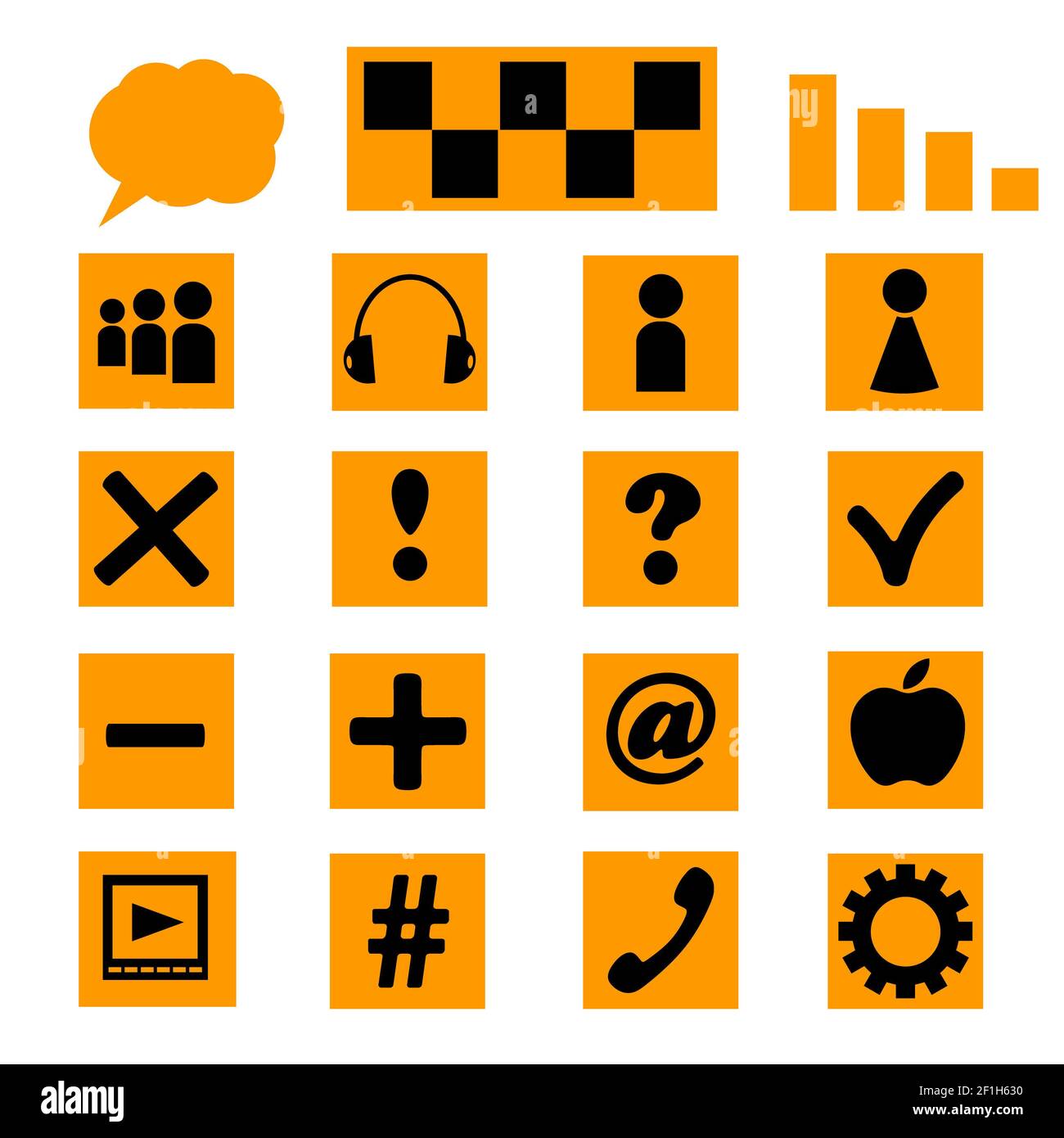 Icone di vettore Foto Stock