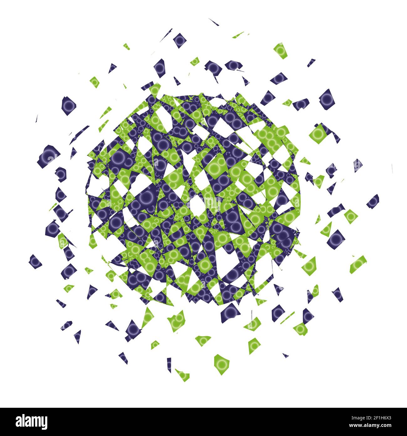 Esplosione di colore vettoriale. Foto Stock