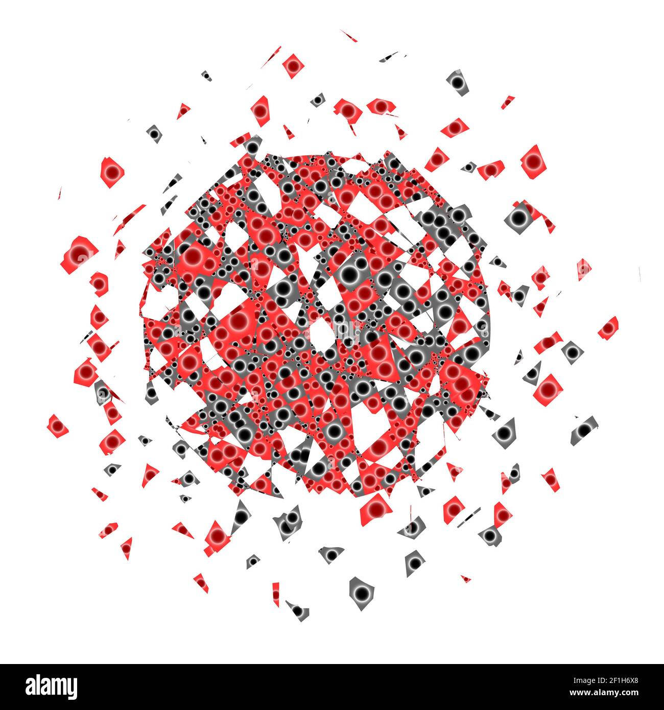 Esplosione di colore vettoriale. Foto Stock