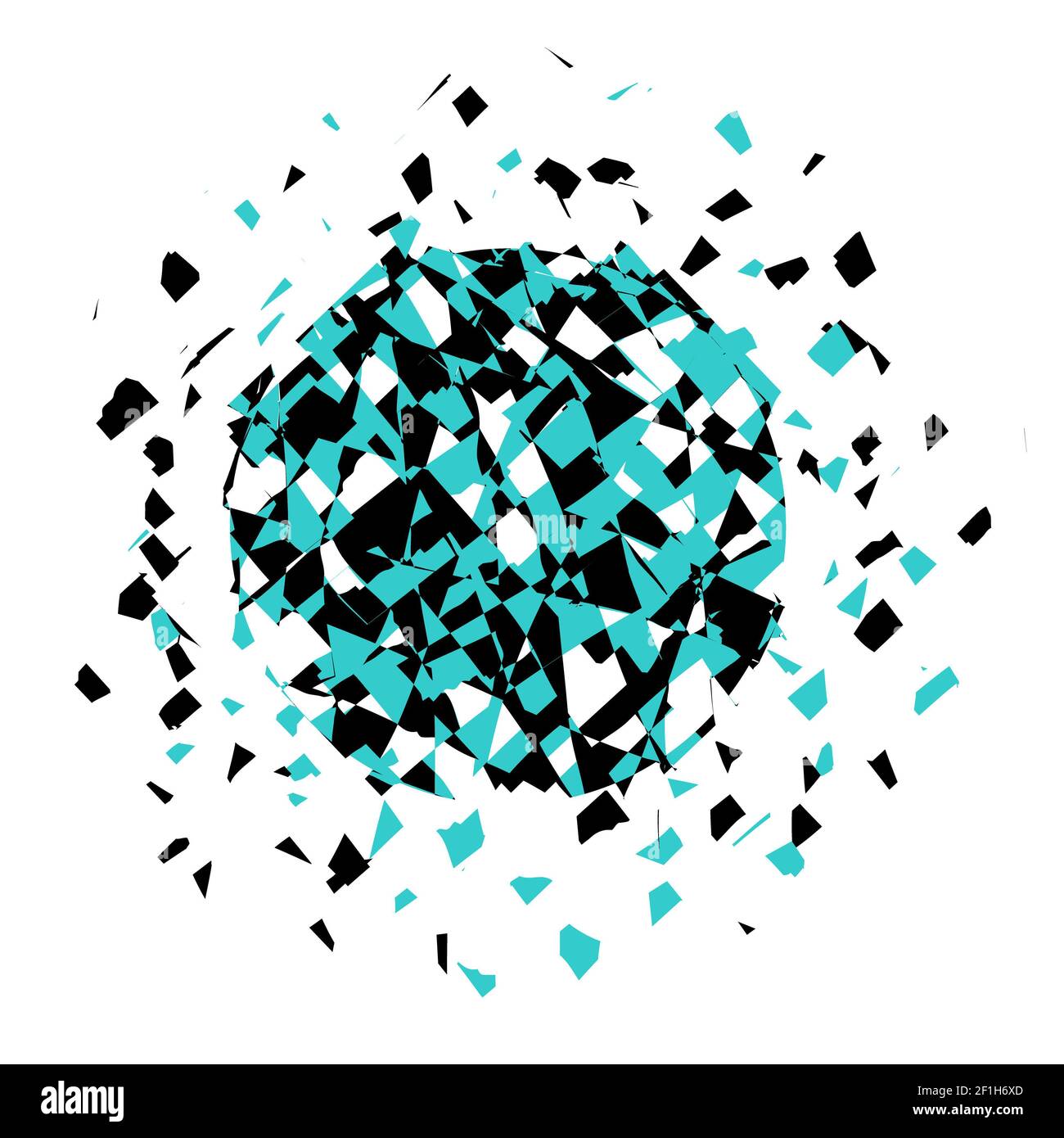 Esplosione di colore vettoriale. Foto Stock