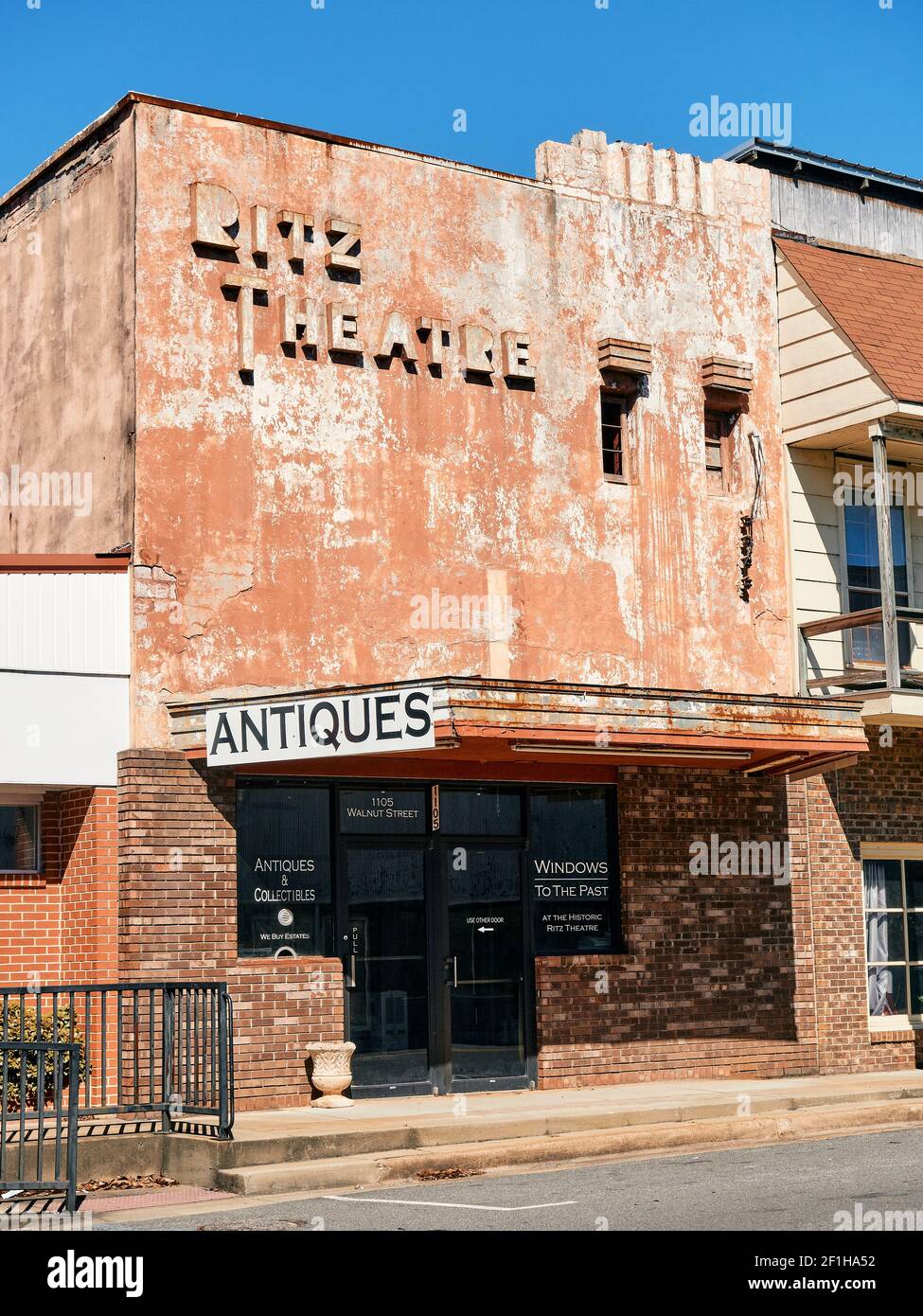Cinema d'epoca art deco, Ritz Theatre, a Centerville Alabama, USA. Foto Stock