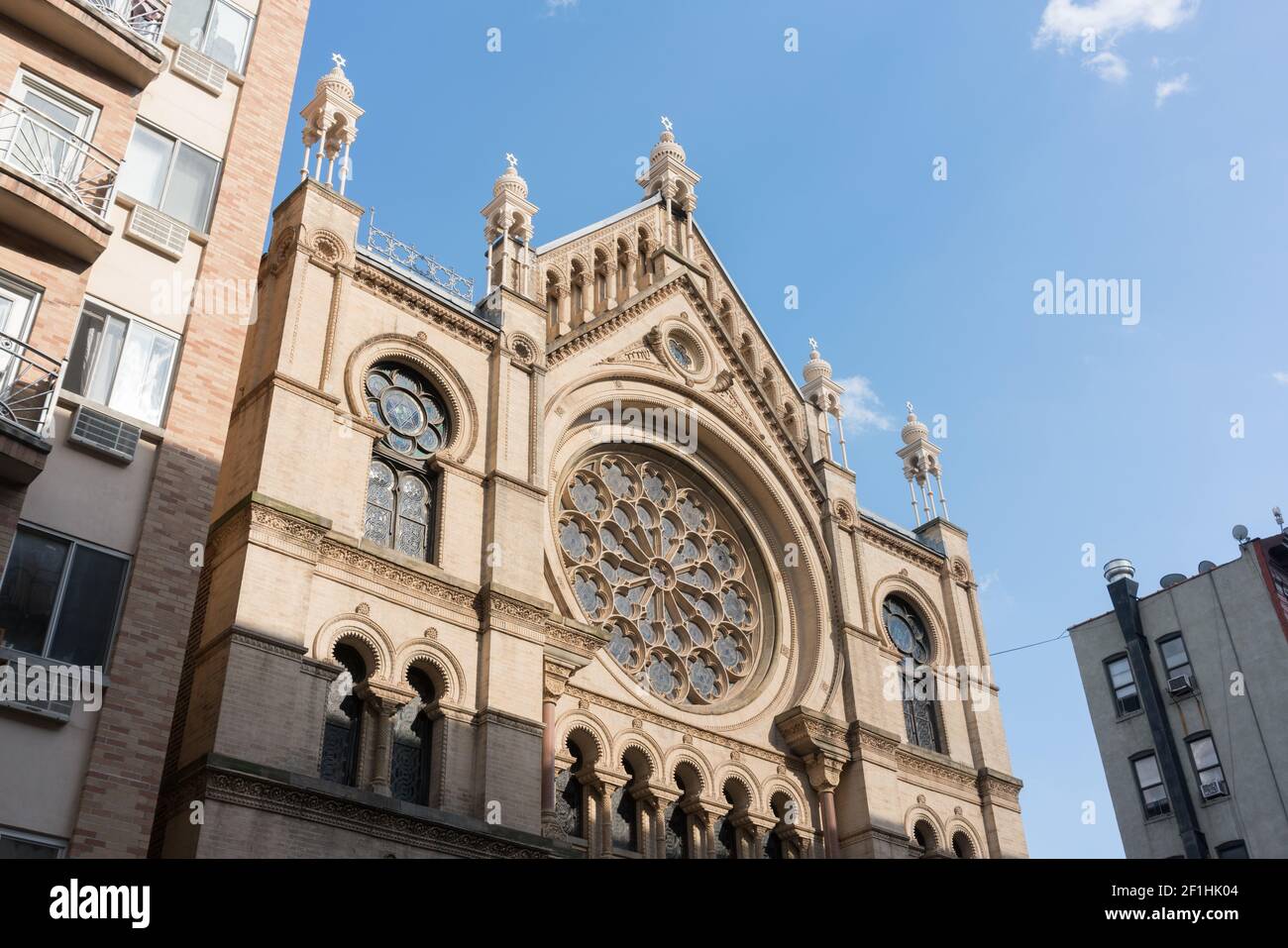 USA, New York City, NY - Sinagoga di Eldridge Street Foto Stock