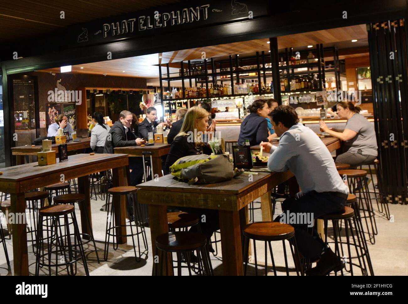 Il bar e ristorante Phat Elephant a Brisbane, Australia. Foto Stock
