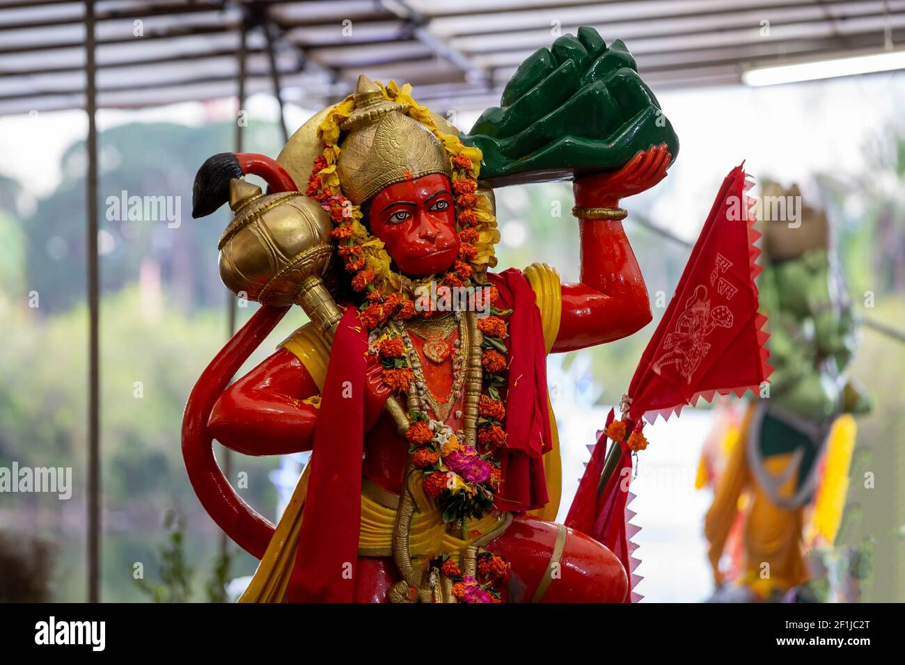 Statua del Dio delle scimmie Hanuman Foto Stock