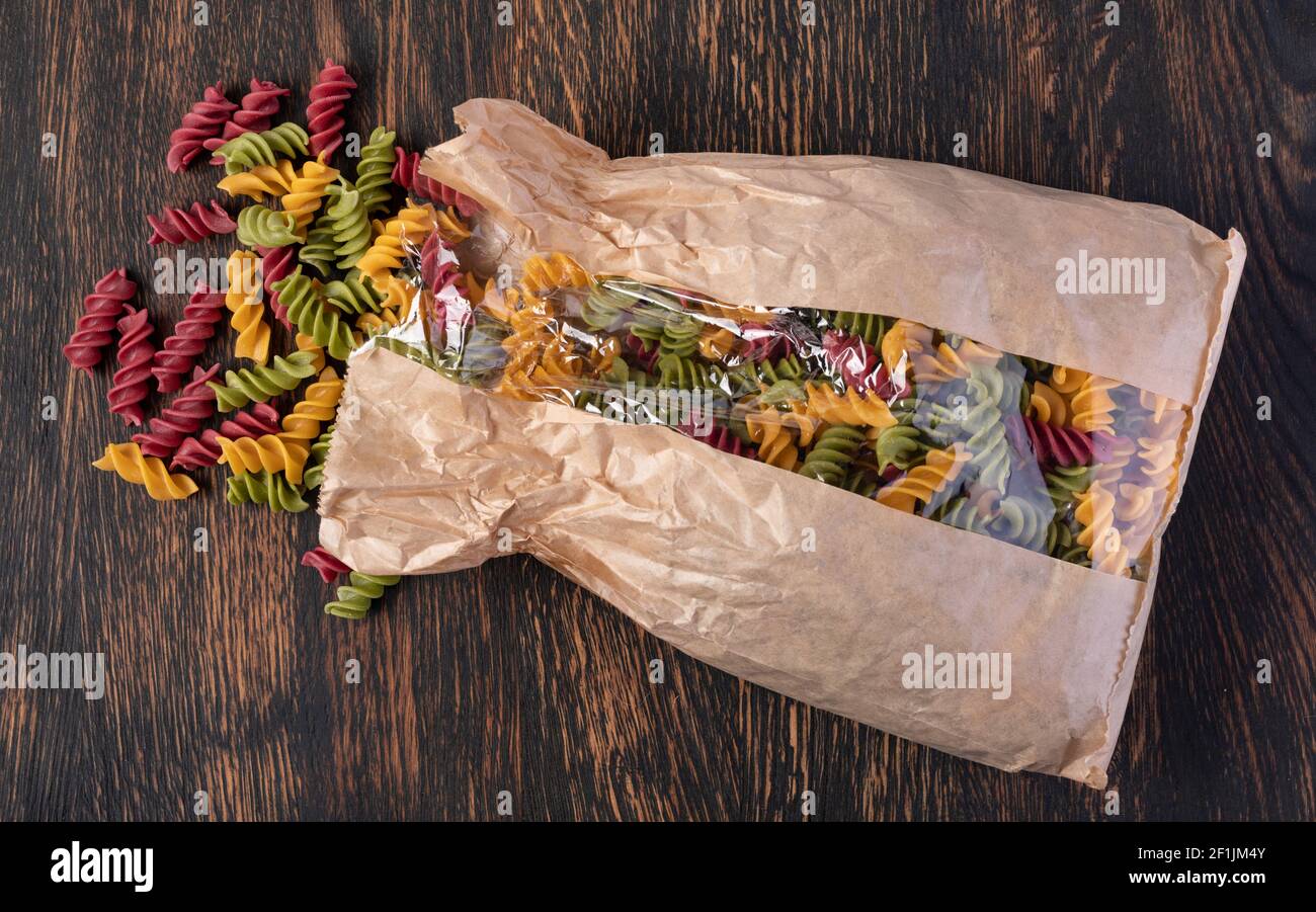 Pasta Fusilli Foto Stock