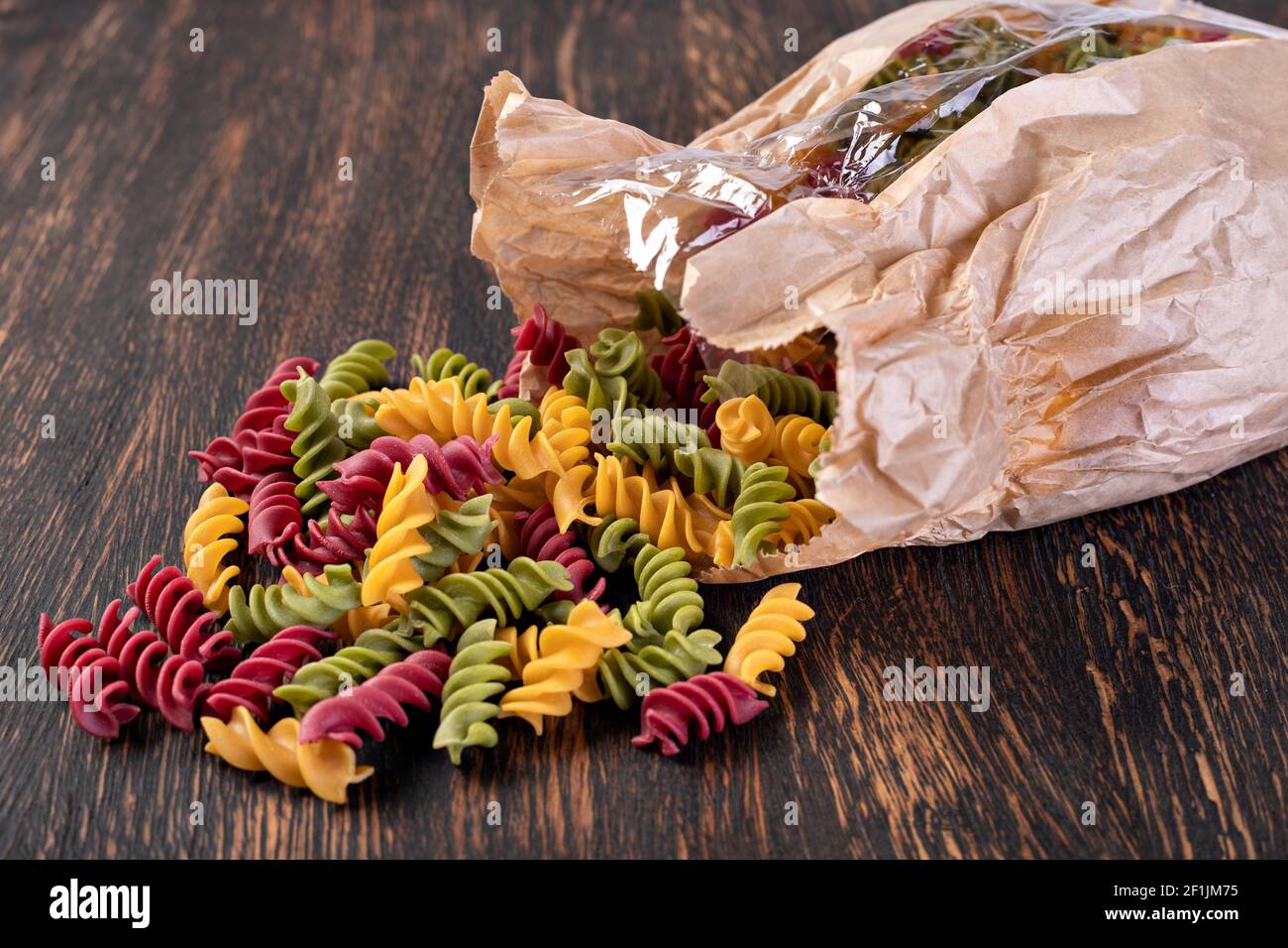 Pasta Fusilli Foto Stock