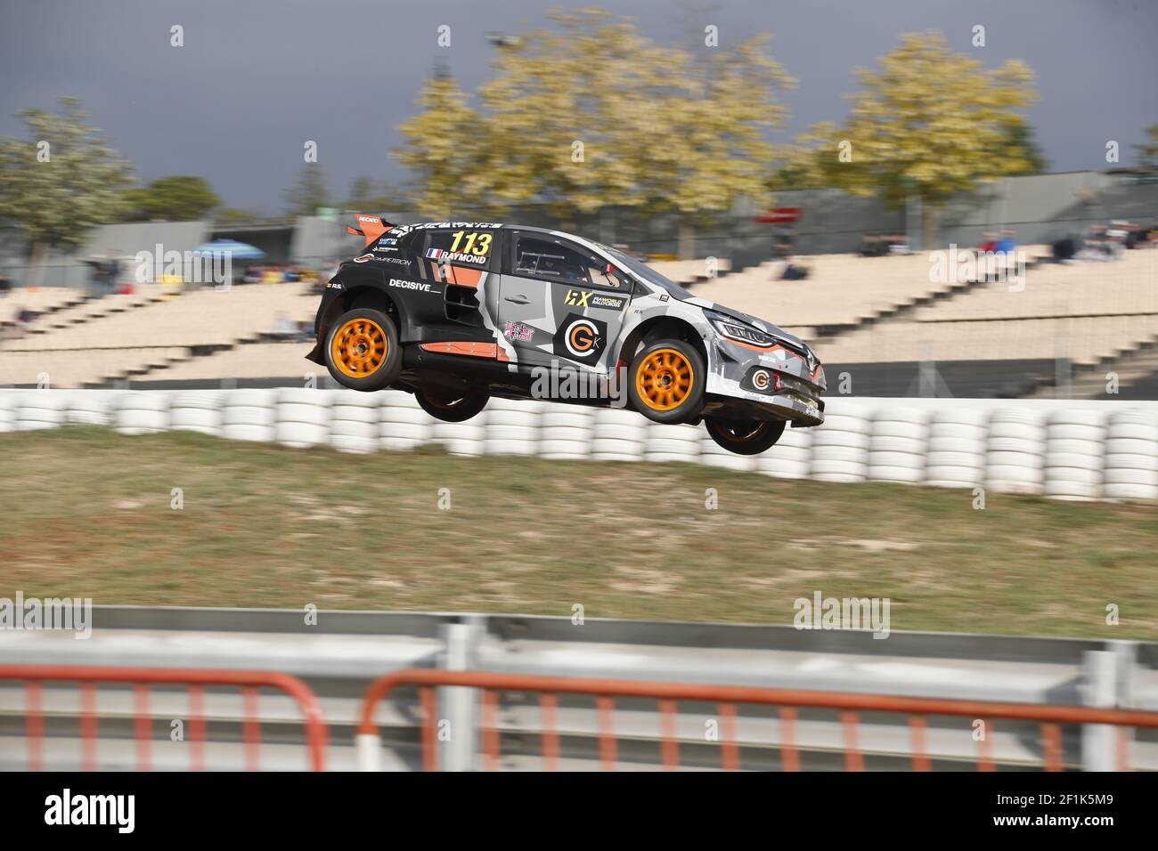113 RAYMOND Cyril (fra), GCK Academy (fra), Renault Clio RS, azione durante il Campionato Mondiale FIA WRX Rallycross 2019 a Barcelone, Spagna, dal 27 al 28 aprile - Foto Paulo Maria / DPPI Foto Stock