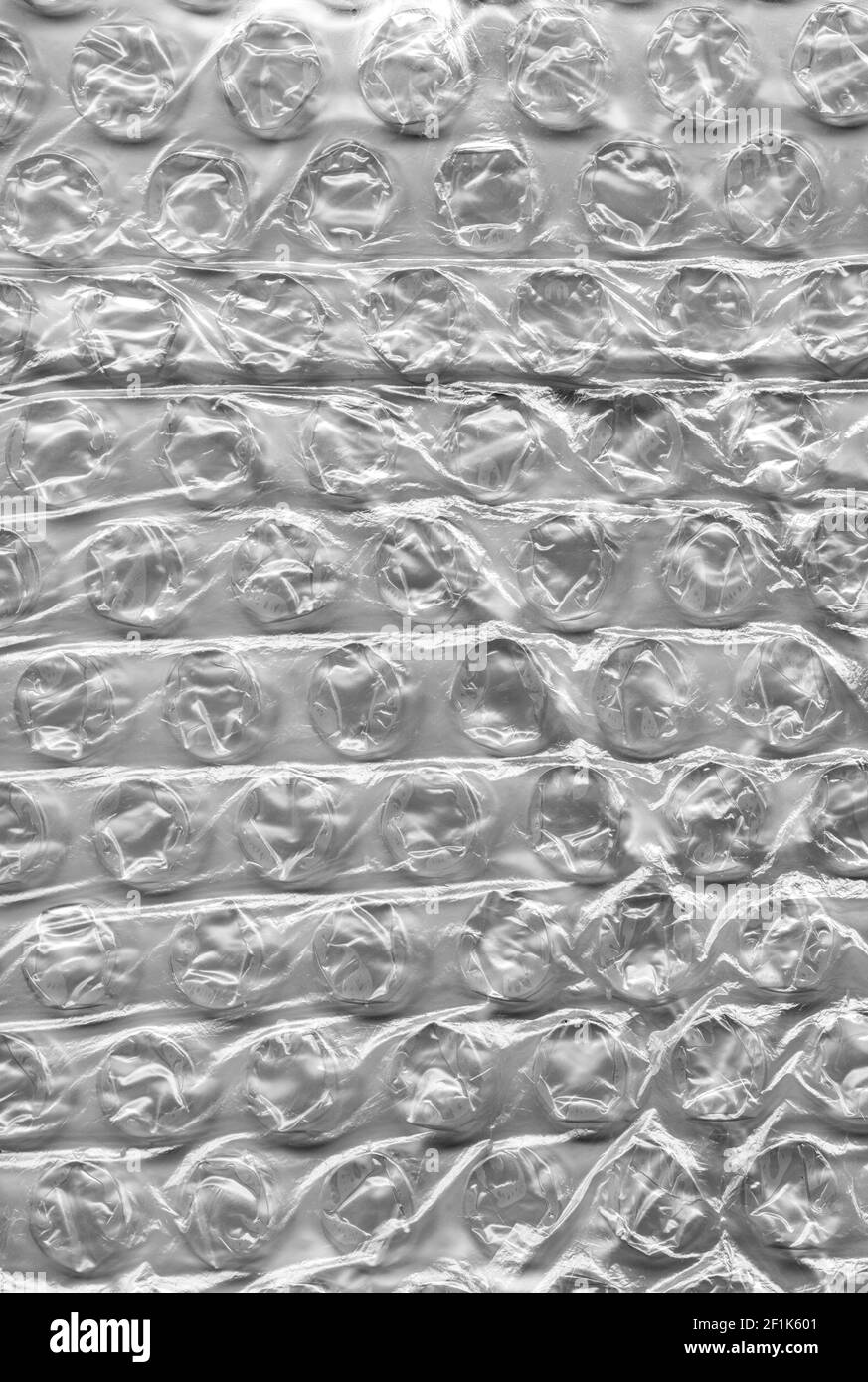 Confezione Bubble trasparente bianca Foto Stock