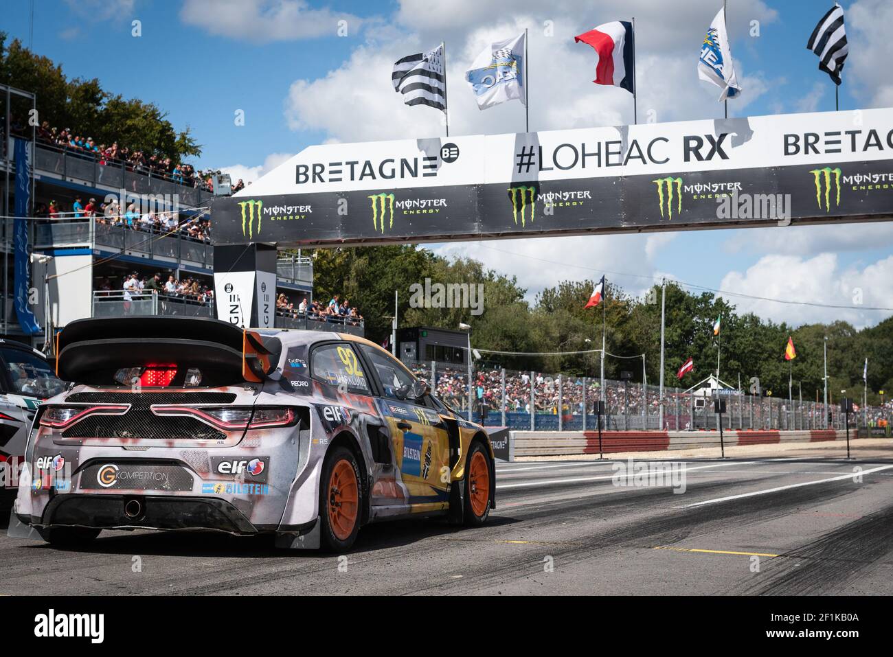Partenza, inizio durante il Campionato Mondiale di Rallycross FIA WRX 2019 dal 31 agosto al 1 settembre a Loheac, Francia - Foto Vincent Thuillier / DPPI Foto Stock