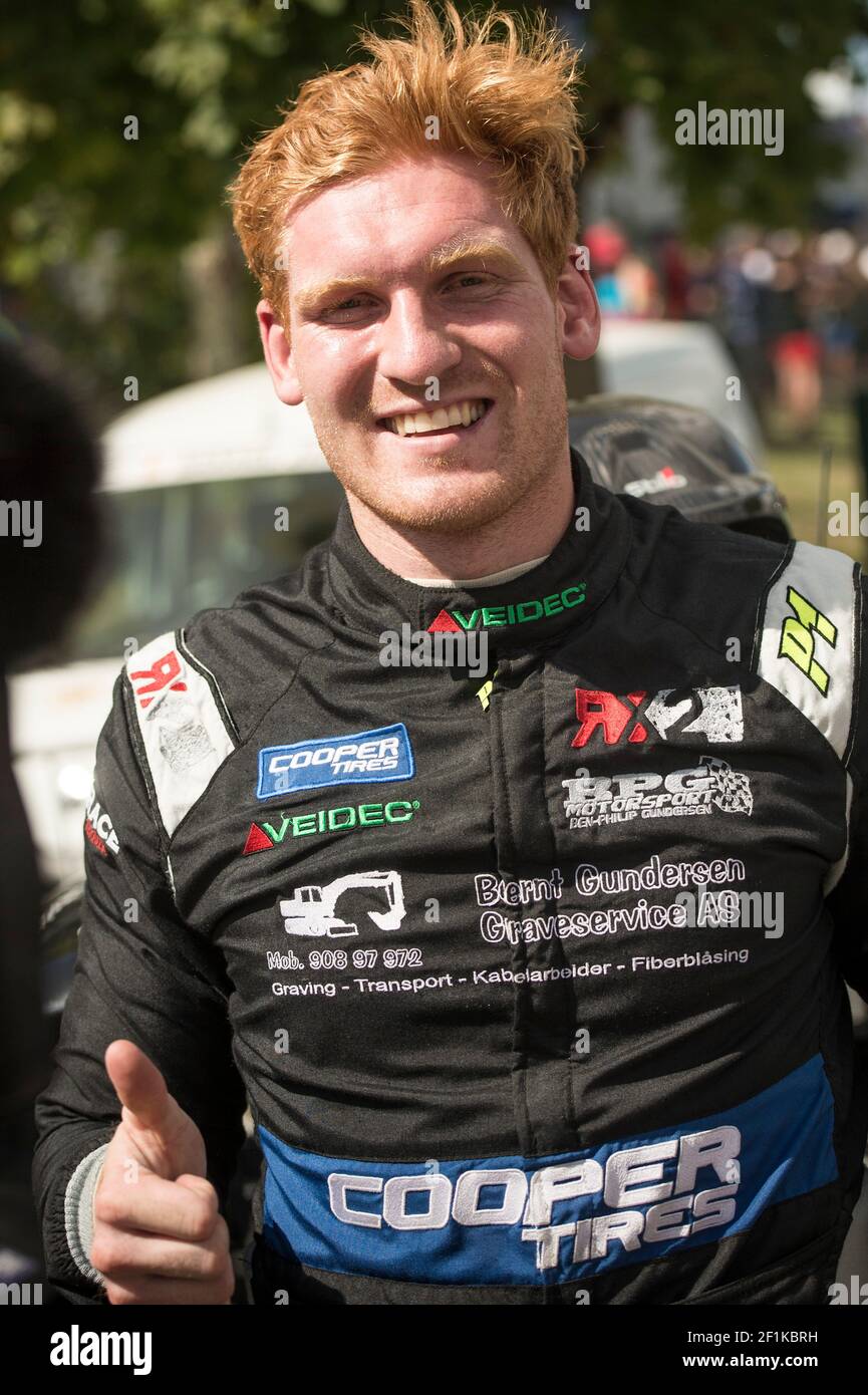 02 GUNDERSEN ben-Philip (NOR), JC Raceteknik (SWE), RX2 Ambiance , durante il Campionato Mondiale di Rallycross FIA WRX 2019 dal 31 agosto al 1 settembre a Loheac, Francia - Foto Vincent Curutchet / DPPI Foto Stock