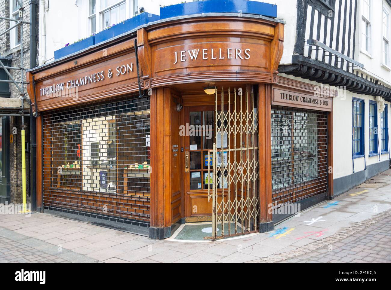 Thurlow Champlness & Sons, Bury St Edmunds, Suffolk, Inghilterra, Regno Unito Foto Stock