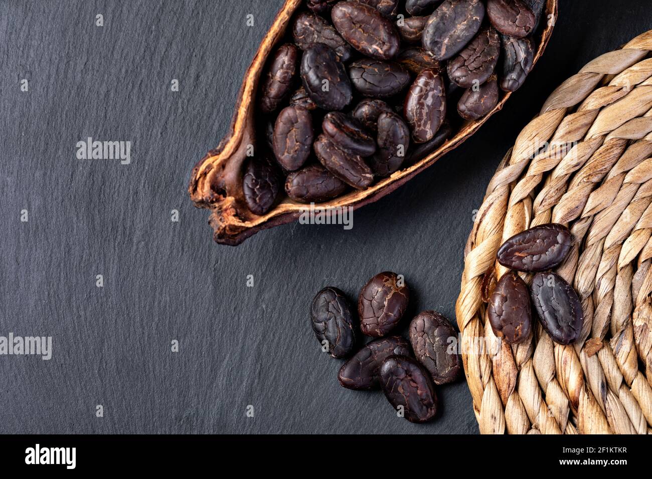 Baccello del cacao Foto Stock