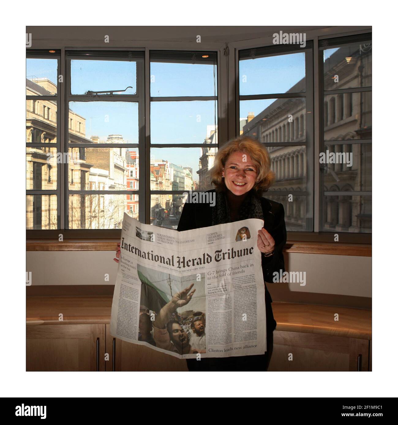 Alison SmaleExecutive Editor della fotografia internazionale Herald Tribune di David Sandison l'indipendente Foto Stock