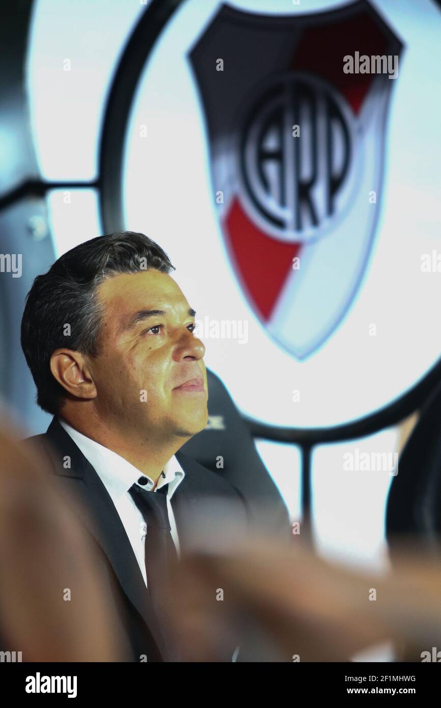 BUENOS AIRES, 8.03.2021: Durante la partita tra River Plate e Argentinos Juniors per la Lega argentina Calcio (Photo: Néstor J. Beremblum) Foto Stock