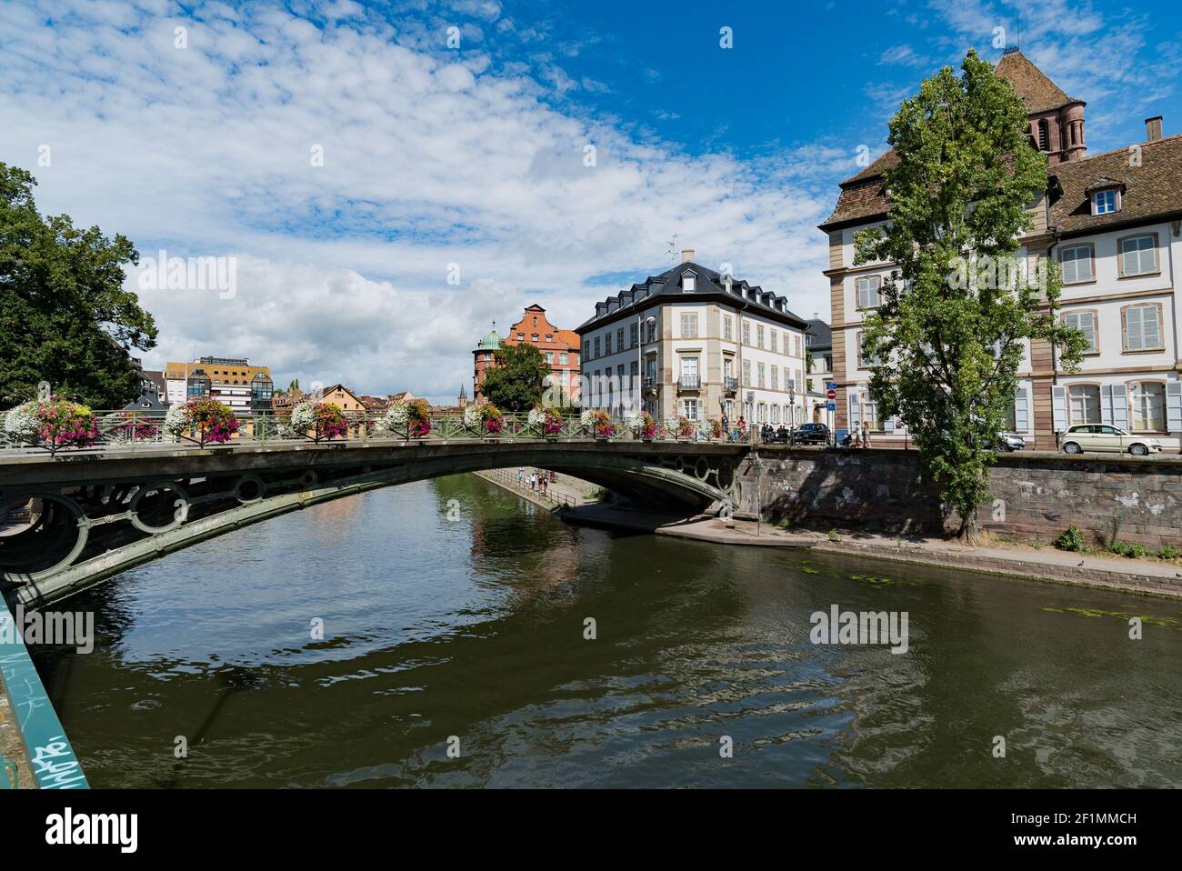 Centro storico e quartiere la Petite France a Strasburgo Foto Stock