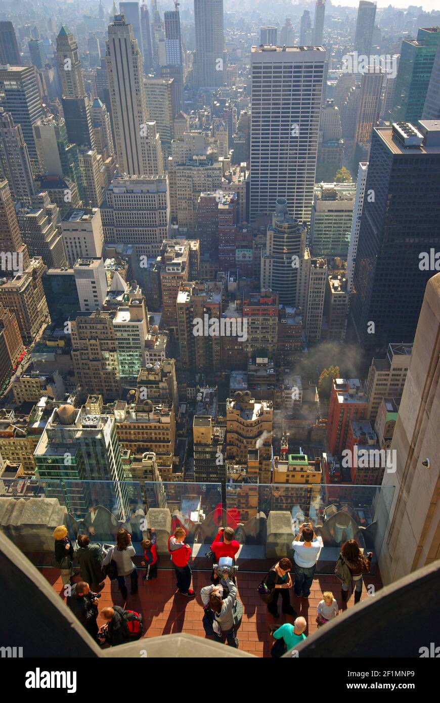 Midtown dal tetto del Rockefeller Center, Manhattan, New York, NY, Stati Uniti Foto Stock