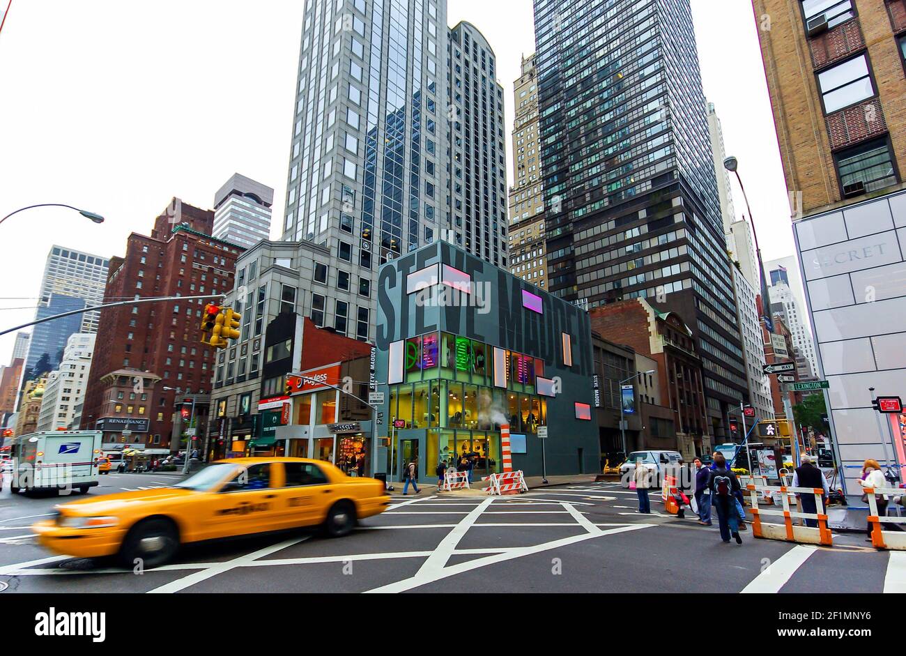 Lexington Avenue a Manhattan, New York, Stati Uniti Foto Stock