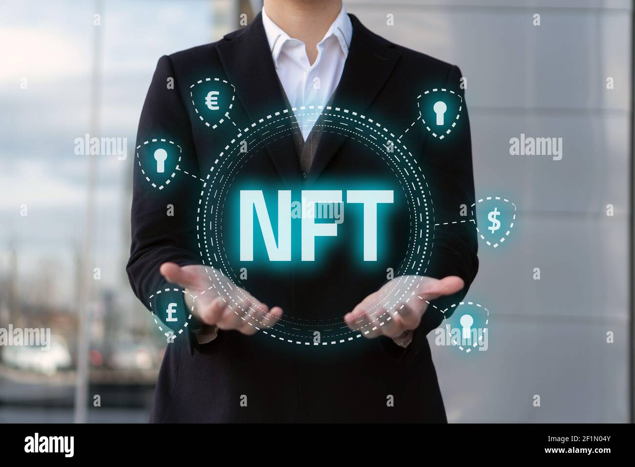 Una NFT non fungibile Foto Stock