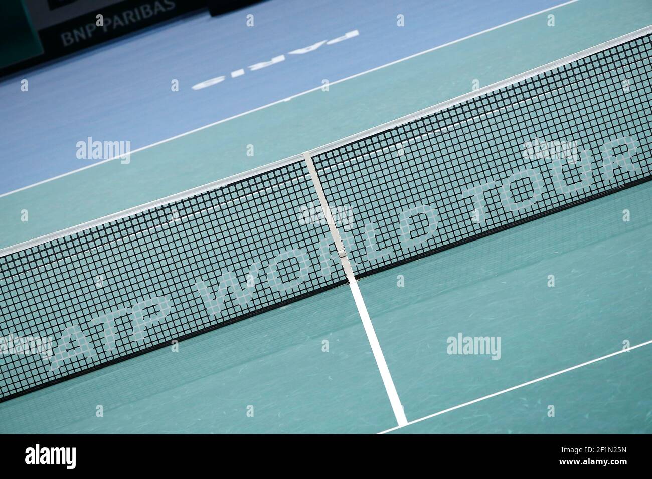 Illustrazione durante il BNP Paribas Masters Indoor 2014, al Palais Omnisports de Paris-Bercy, a Parigi, Francia, giorno 3, ottobre 29, 2014. Foto Stephane Allaman / DPPI Foto Stock