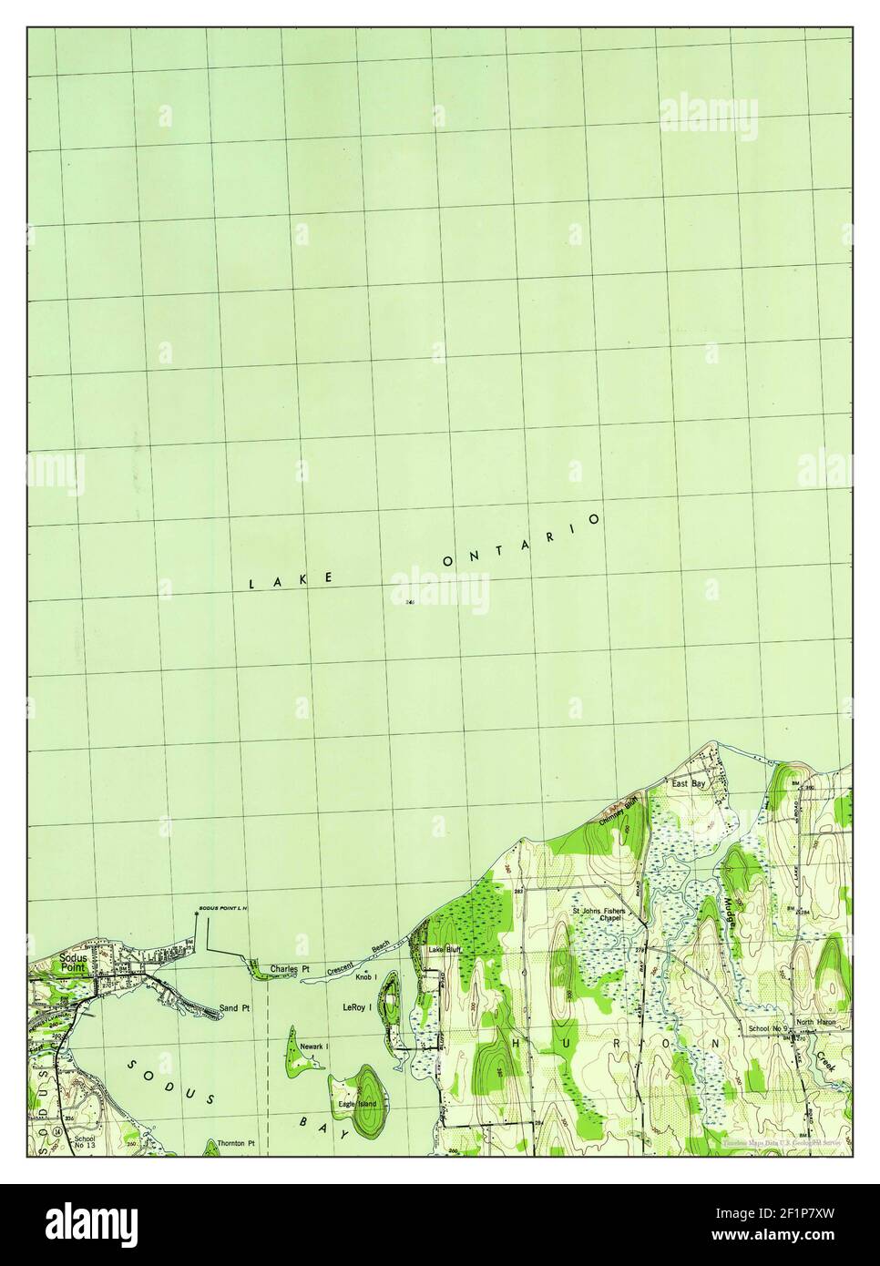 Sodus Point, New York, map 1943, 1:31680, United States of America by Timeless Maps, data U.S. Geological Survey Foto Stock