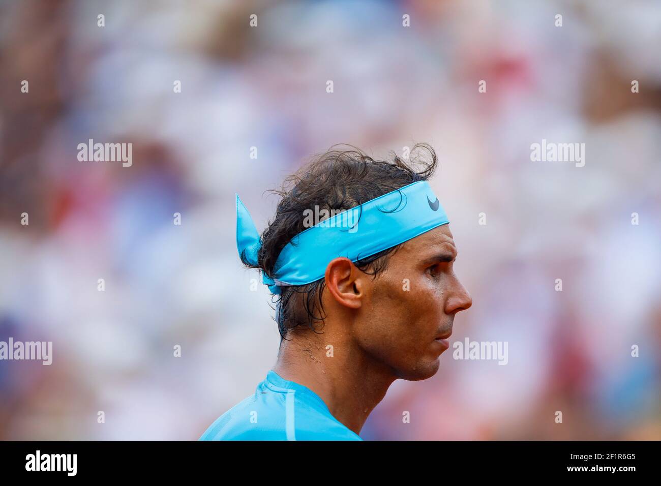 Rafael NADAL (ESP) durante il Roland Garros French Tennis Open 2018, singolo finale maschile, il 10 giugno 2018, al Roland Garros Stadium di Parigi, Francia - Foto Stephane Allaman / DPPI Foto Stock