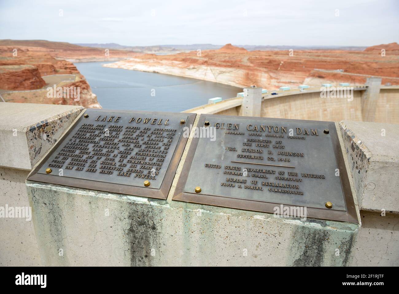 Glen Canyon Dam, Coconino County, Arizona, Stati Uniti Foto Stock