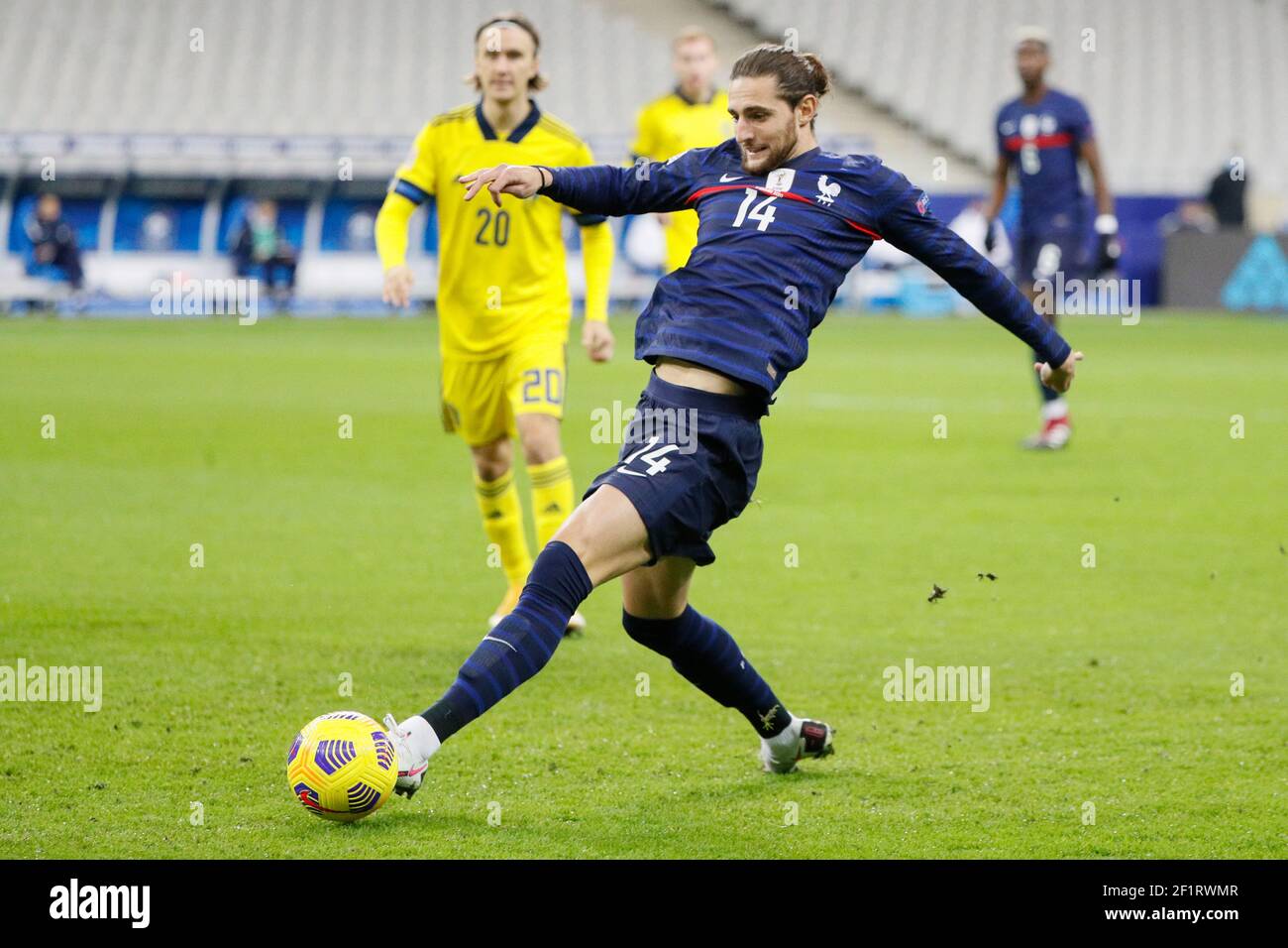 Adrien Rabiot (fra) durante la partita di calcio della UEFA Nations League tra Francia e Svezia il 17 novembre 2020 allo Stade de France a Saint-Denis, Francia - Foto Stephane Allaman / DPPI Foto Stock