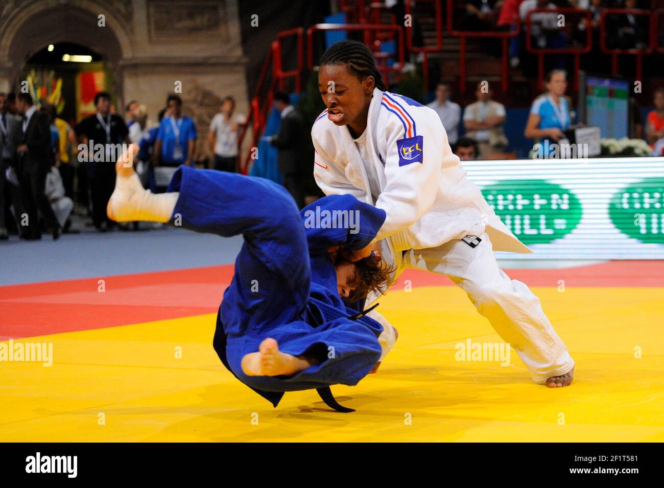 JUDO - CAMPIONATI DEL MONDO 2011 - PARIGI - BERCY (FRA) - GIORNO 4 - 26/08/2011 - FOTO : JULIEN CROSNIER / KMSP / DPPI - -78 KG - AUDREY TCHEUMO (FRA) Foto Stock