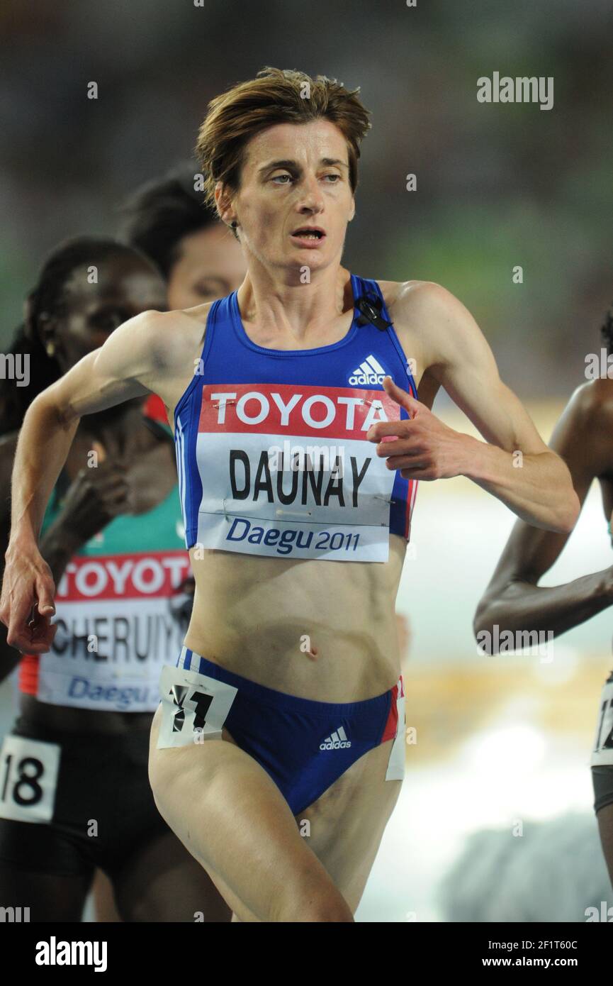 ATLETICA - CAMPIONATO DEL MONDO IAAF 2011 - DAEGU (KOR) - GIORNO 1 - 27/08/2011 - FOTO : STEPHANE KEMPINAIRE / KMSP / DPPI - 10000 M - FINALE - CHRISTELLE DAUNAY (FRA) Foto Stock