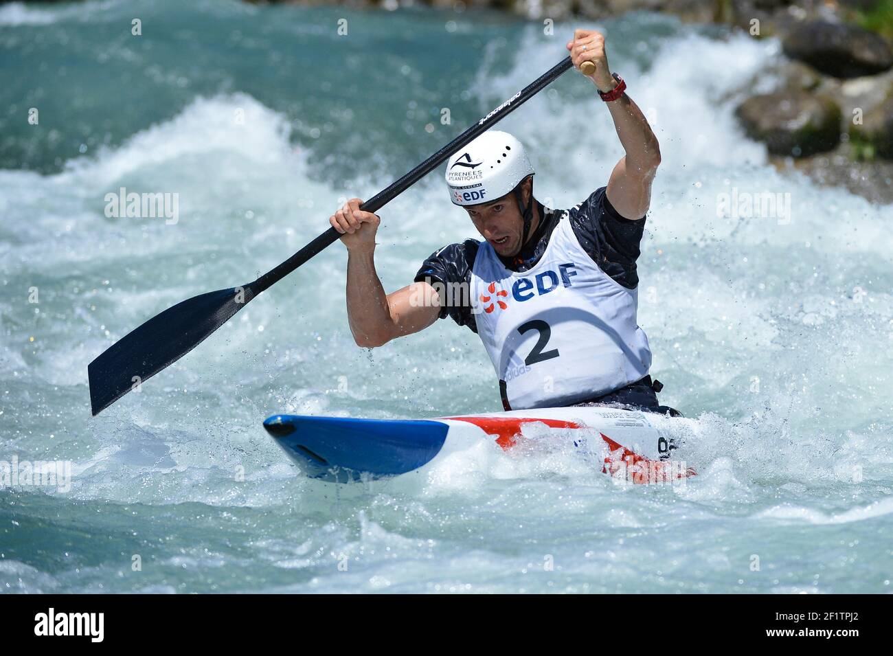 CANOA - COPPA DEL MONDO DI SLALOM ICF 2012 - PAU (FRA) - DAL 14 AL 17/06/2012 - FOTO JULIEN CROSNIER / KMSP / DPPI - UOMINI CANOE - TONY ESTANGUET (FRA) Foto Stock