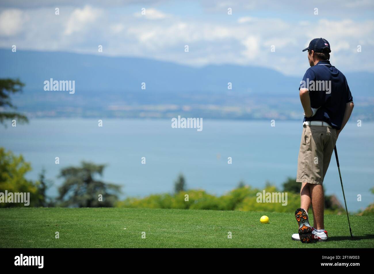 GOLF - EVIAN MASTERS JUNIORS CUP 2012 - EVIAN MASTERS GOLF CLUB (FRA) - 21-22/07/2012 - FOTO OLIVIER GAUTHIER / KMSP / DPPI - BRIAN TREVOR PHILLIPS (STATI UNITI) Foto Stock