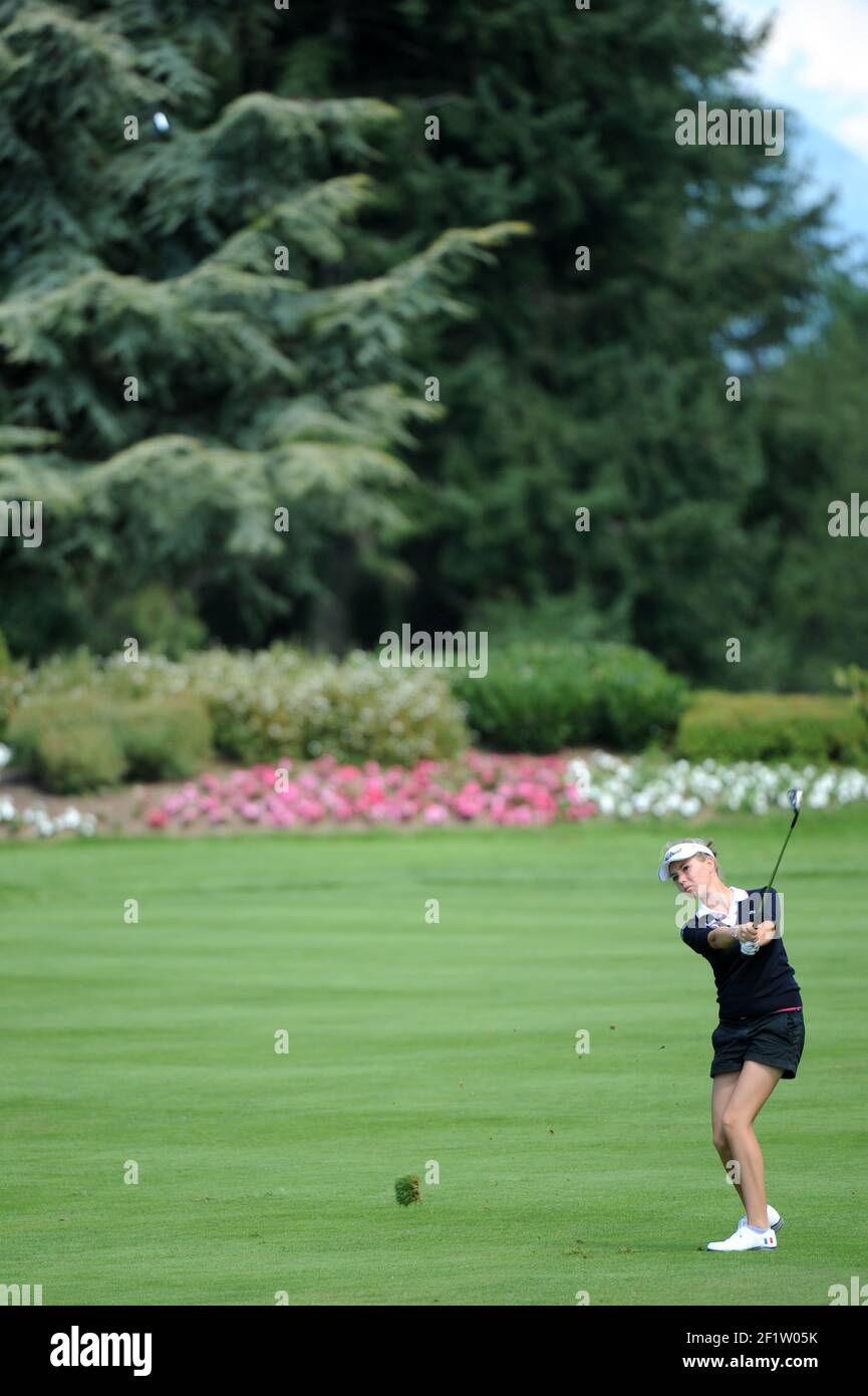 GOLF - EVIAN MASTERS JUNIORS CUP 2012 - EVIAN MASTERS GOLF CLUB (FRA) - 21-22/07/2012 - FOTO OLIVIER GAUTHIER / KMSP / DPPI - EVA GILLY (FRA) Foto Stock