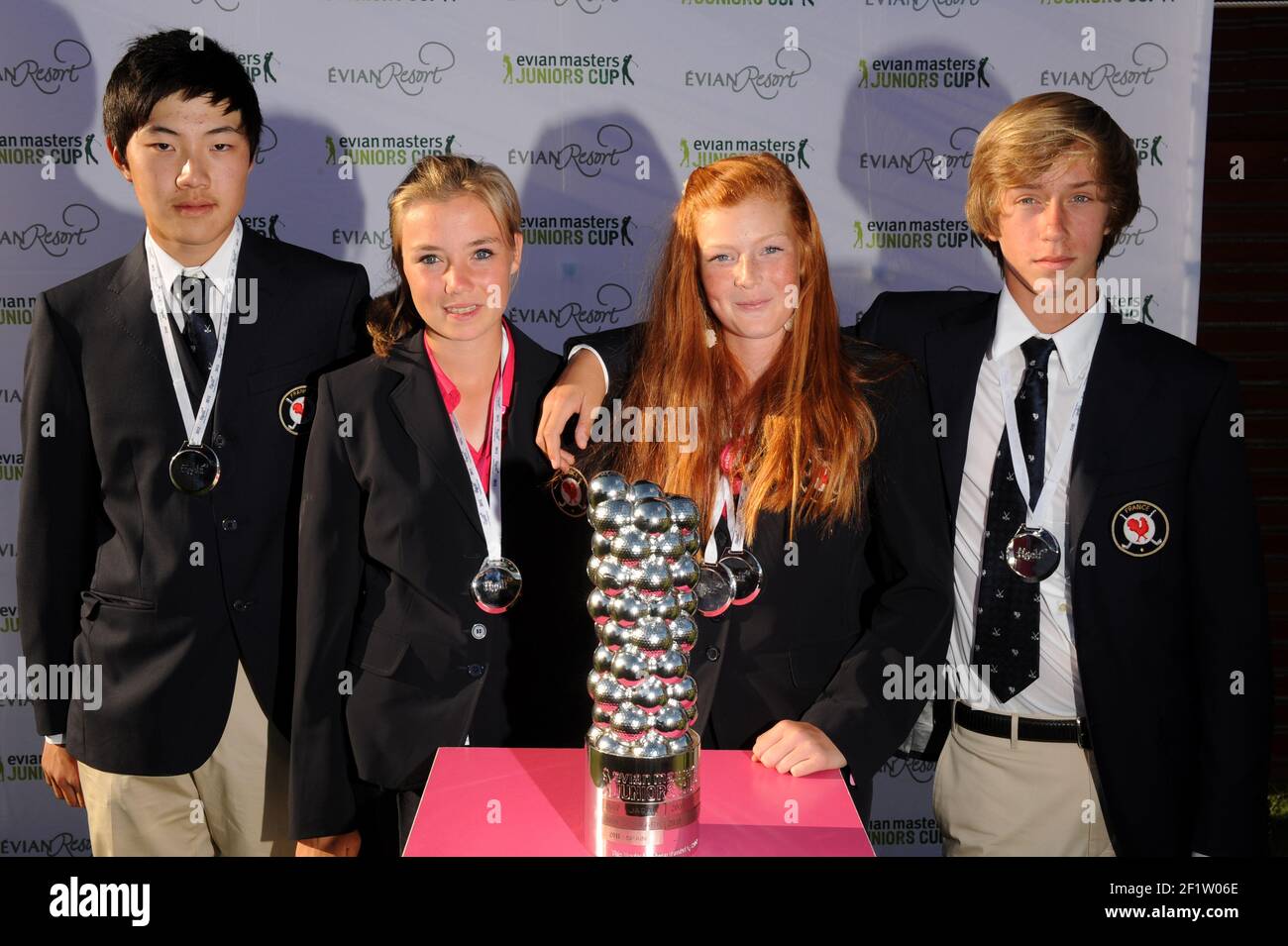 GOLF - EVIAN MASTERS JUNIORS CUP 2012 - EVIAN MASTERS GOLF CLUB (FRA) - 21-22/07/2012 - FOTO OLIVIER GAUTHIER / KMSP / DPPI - SQUADRA FRANCESE Foto Stock