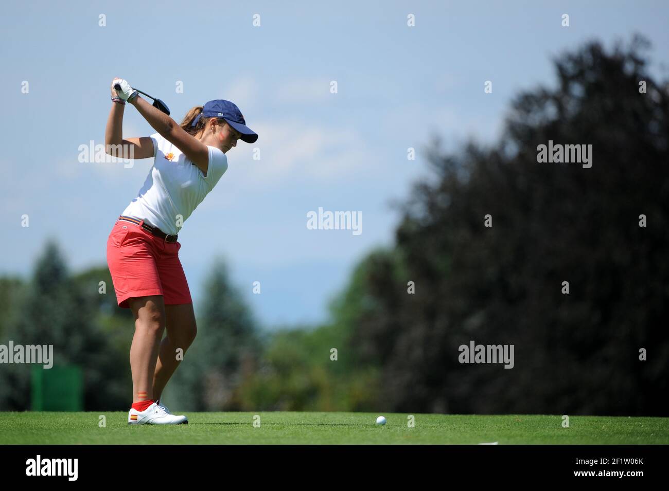 GOLF - EVIAN MASTERS JUNIORS CUP 2012 - EVIAN MASTERS GOLF CLUB (FRA) - 21-22/07/2012 - FOTO OLIVIER GAUTHIER / KMSP / DPPI - ANA PELAEZ (SPA) Foto Stock