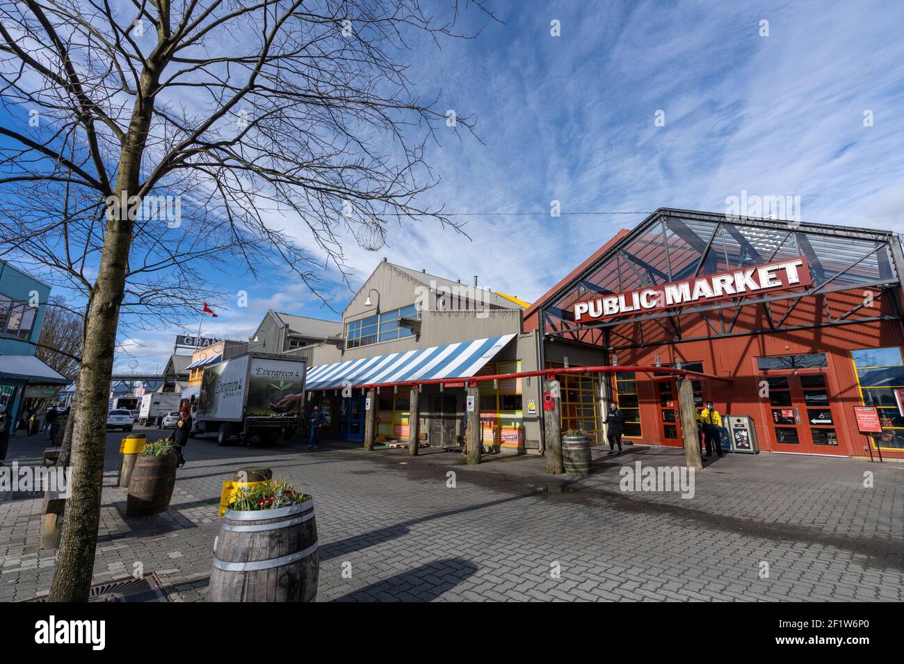 Mercato pubblico di Granville Island. Vancouver, Canada Foto Stock