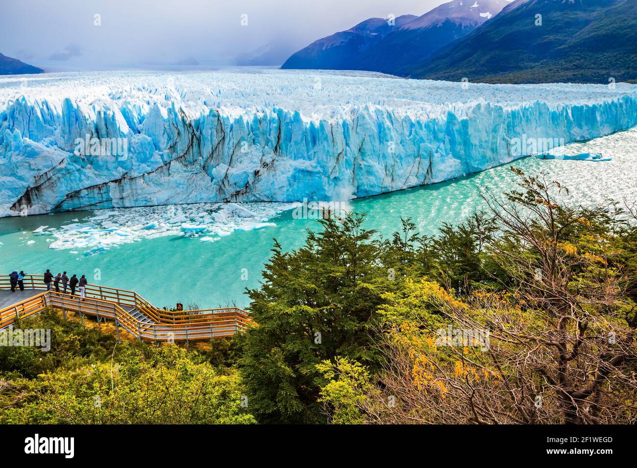Il ghiacciaio colossale Foto Stock