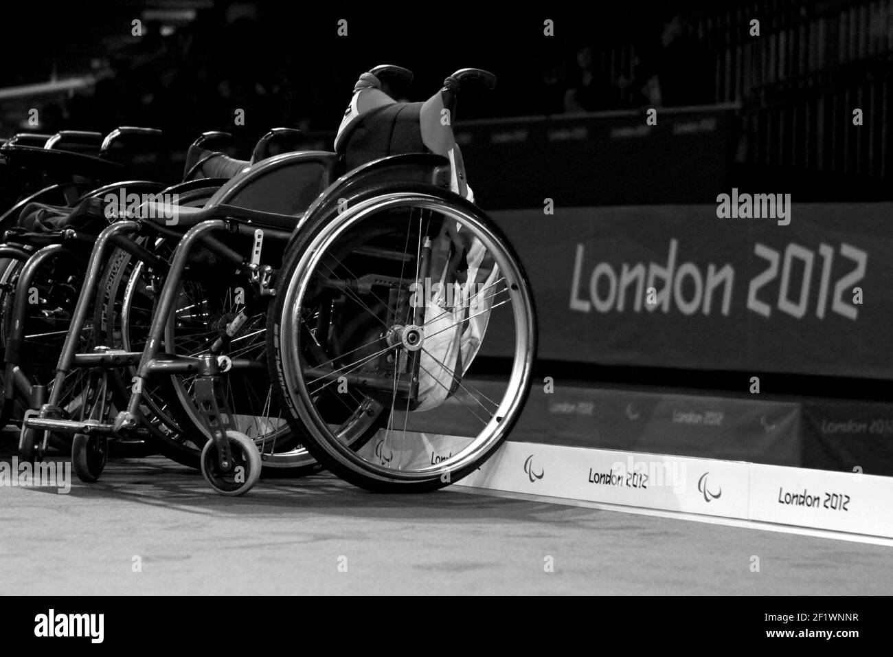 LONDRA 2012 - PARALIMPIADI - GIORNO 6 - 04/09/2012 - PHOTO EDDY LEMAISTRE / KMSP / DPPI - EXCEL ARENA - RECINZIONE WEELCHAIR - CALORE - ILLUSTRAZIONE Foto Stock