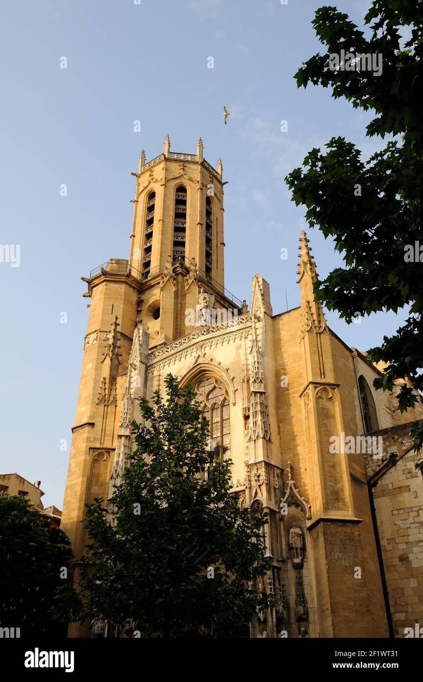 Cathédrale Saint-Sauveur, Aix-en-Provence, Francia Foto Stock