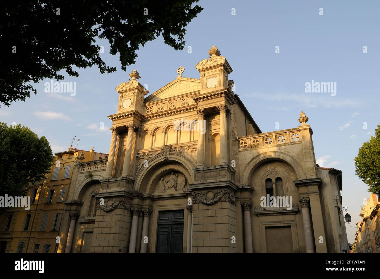 Église de la Madeleine, Place des Precheurs, Aix-en-Provence, Francia Foto Stock