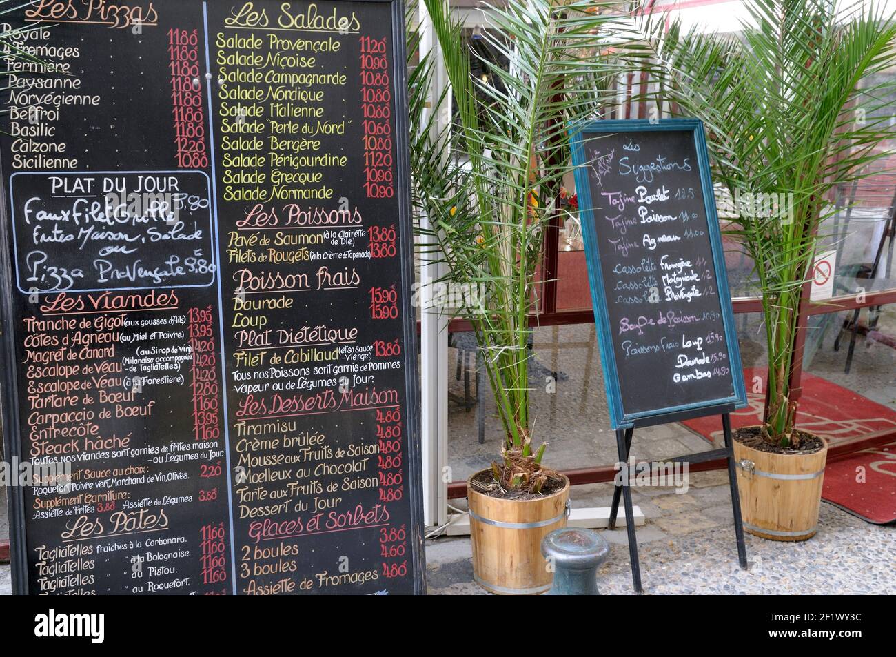 Ristorante Côte, Aix-en-Provence, Provenza-Alpi-Costa Azzurra, Francia Foto Stock